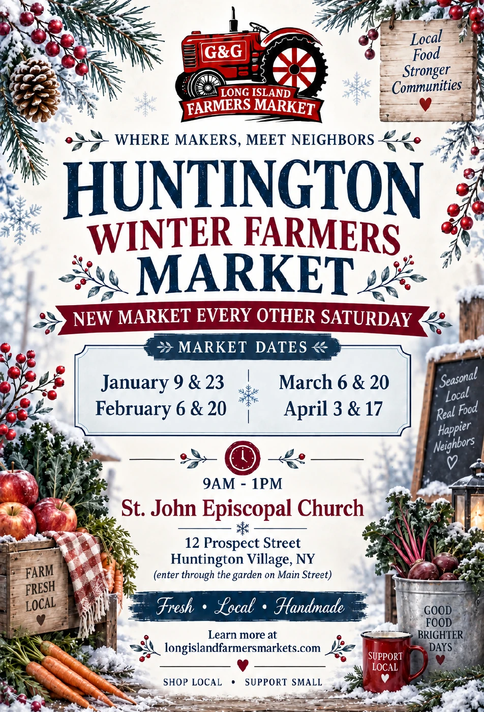 Huntington · Saturday winter market